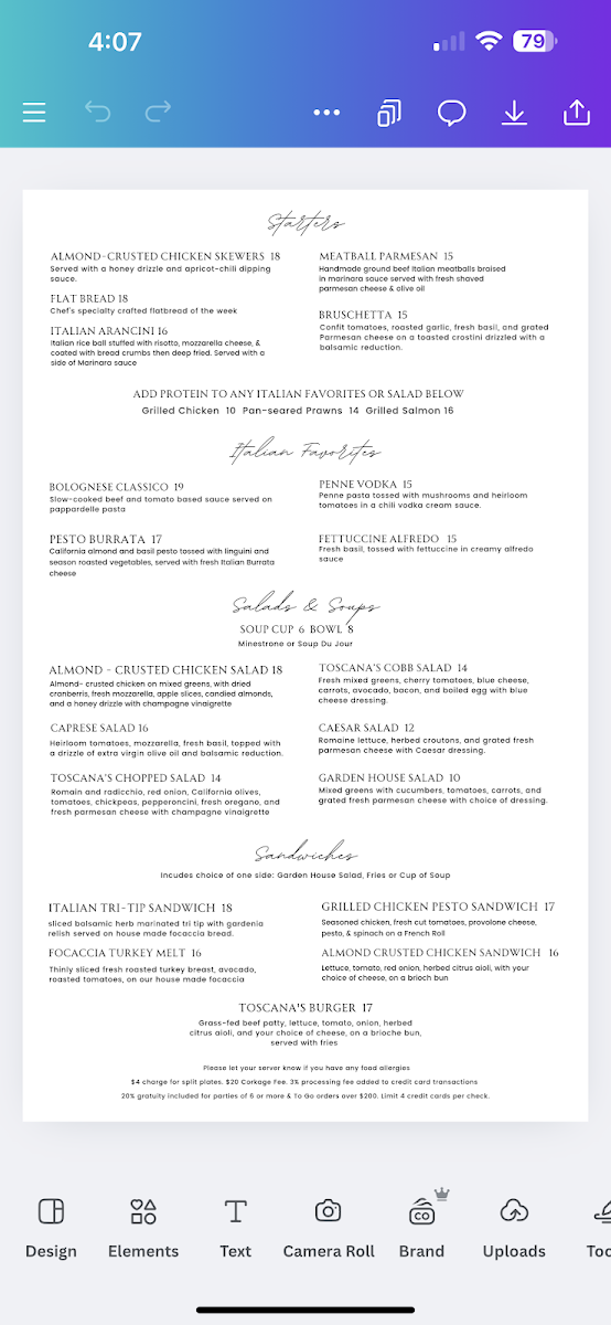 Toscana's Ristorante - 4