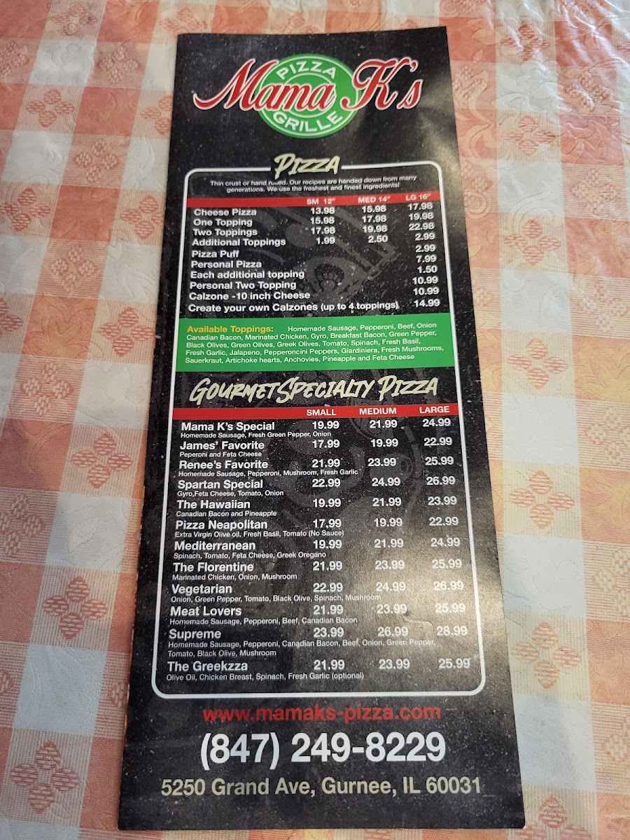 Mama K's Pizza and Grille - 1