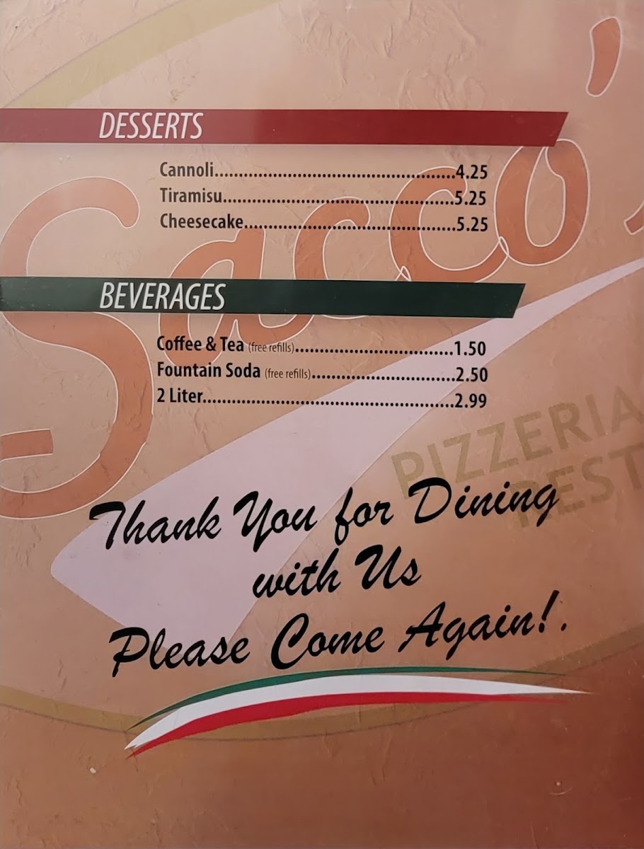 Sacco's Pizzeria & Italian Restaurant - 6