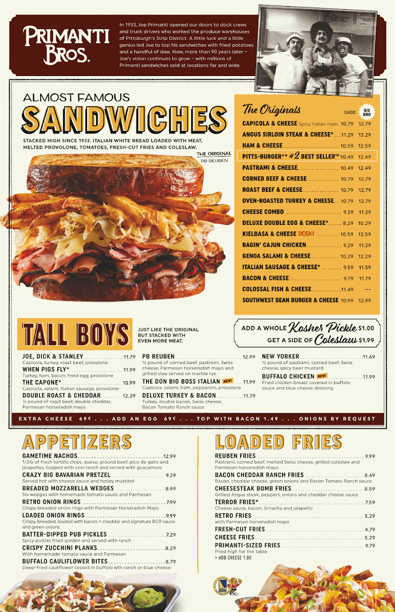 Primanti Bros. Restaurant and Bar - 1