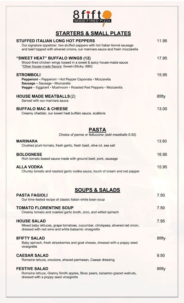 8 Fifty Wood Fired Pizza - 1
