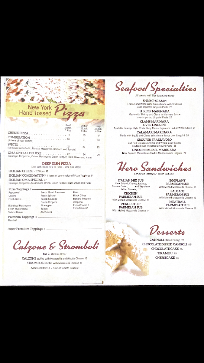 Oma's Pizza and Italian Restaurant - 1