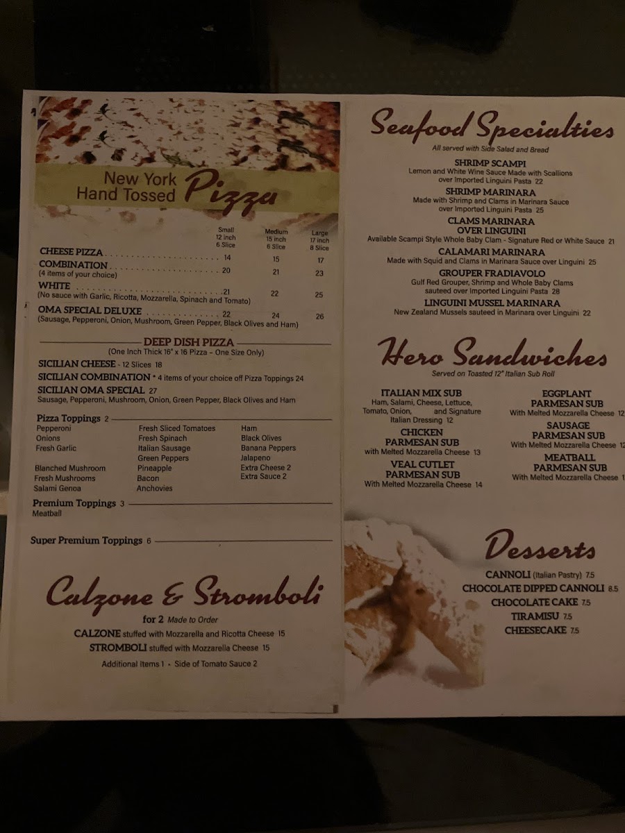 Oma's Pizza and Italian Restaurant - 3