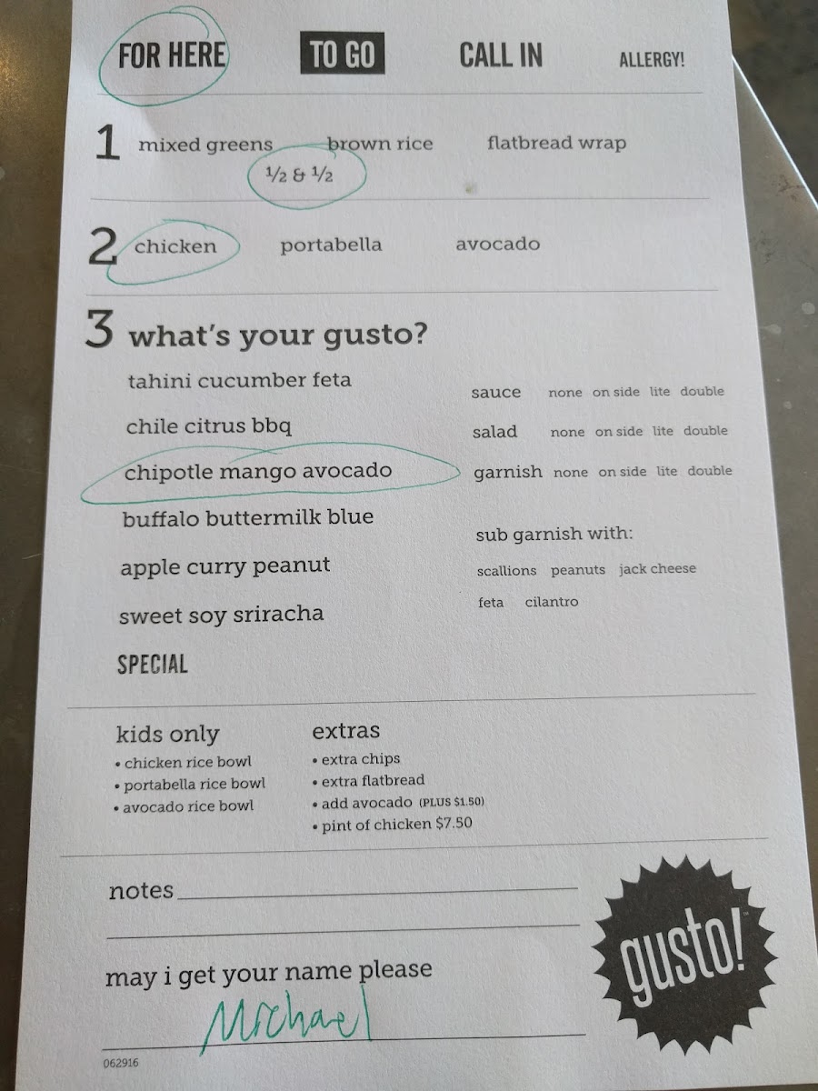 gusto! - healthy bowls & wraps - 5