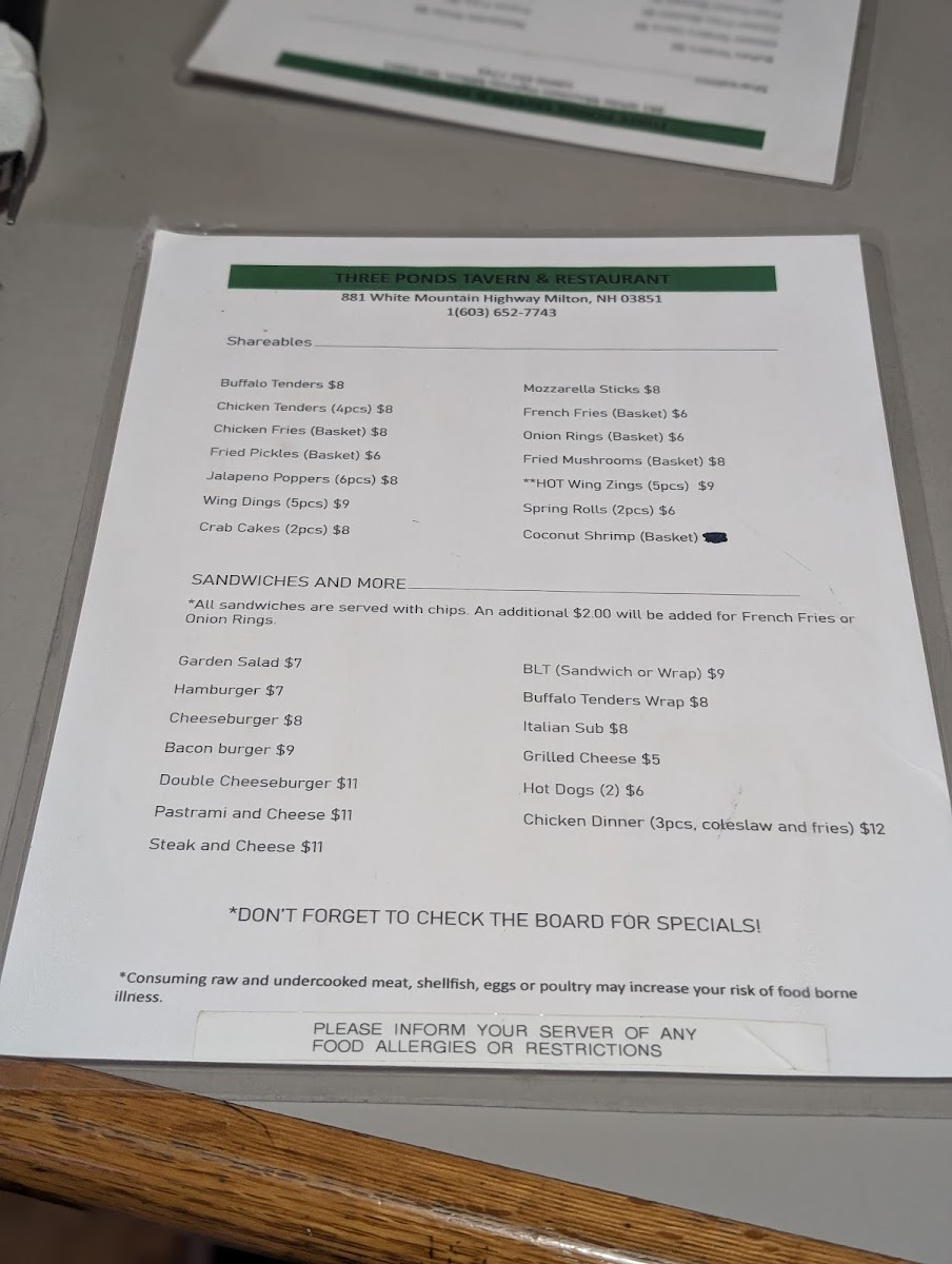 Three Ponds Tavern & Restaurant - 1