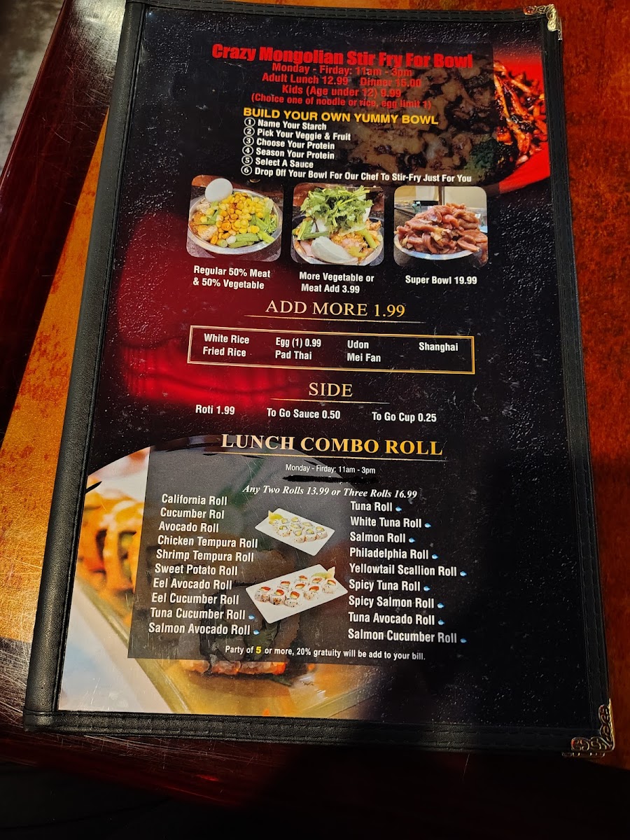 Kublai Khan Crazy Mongolian Stir Fry & Sushi Bar - 9