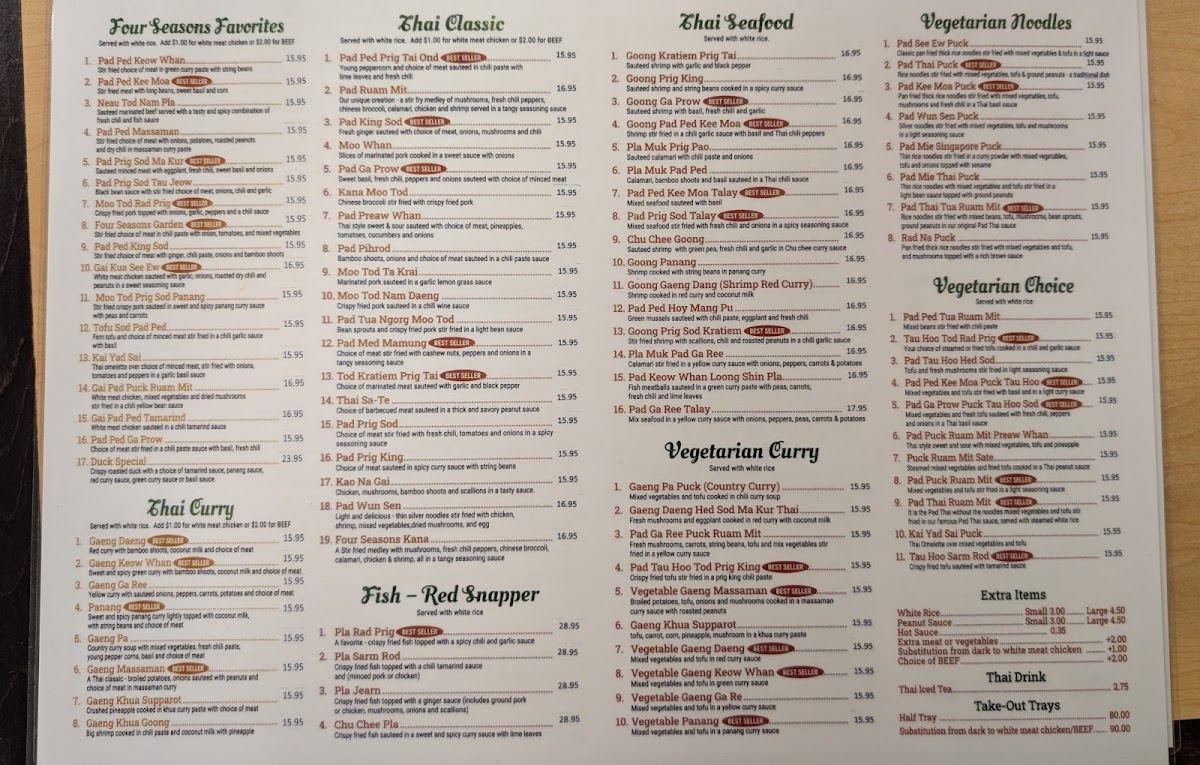 Four Seasons Thai Cuisine - 1