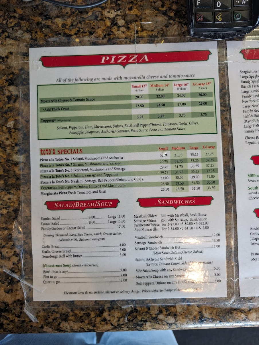 Toto's Pizzeria & Restaurant - 9