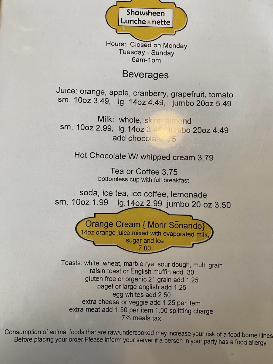 Shawsheen Luncheonette - 1