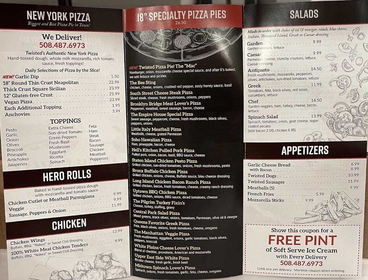 Twisted Pizza, Subs and Ice Cream - 1