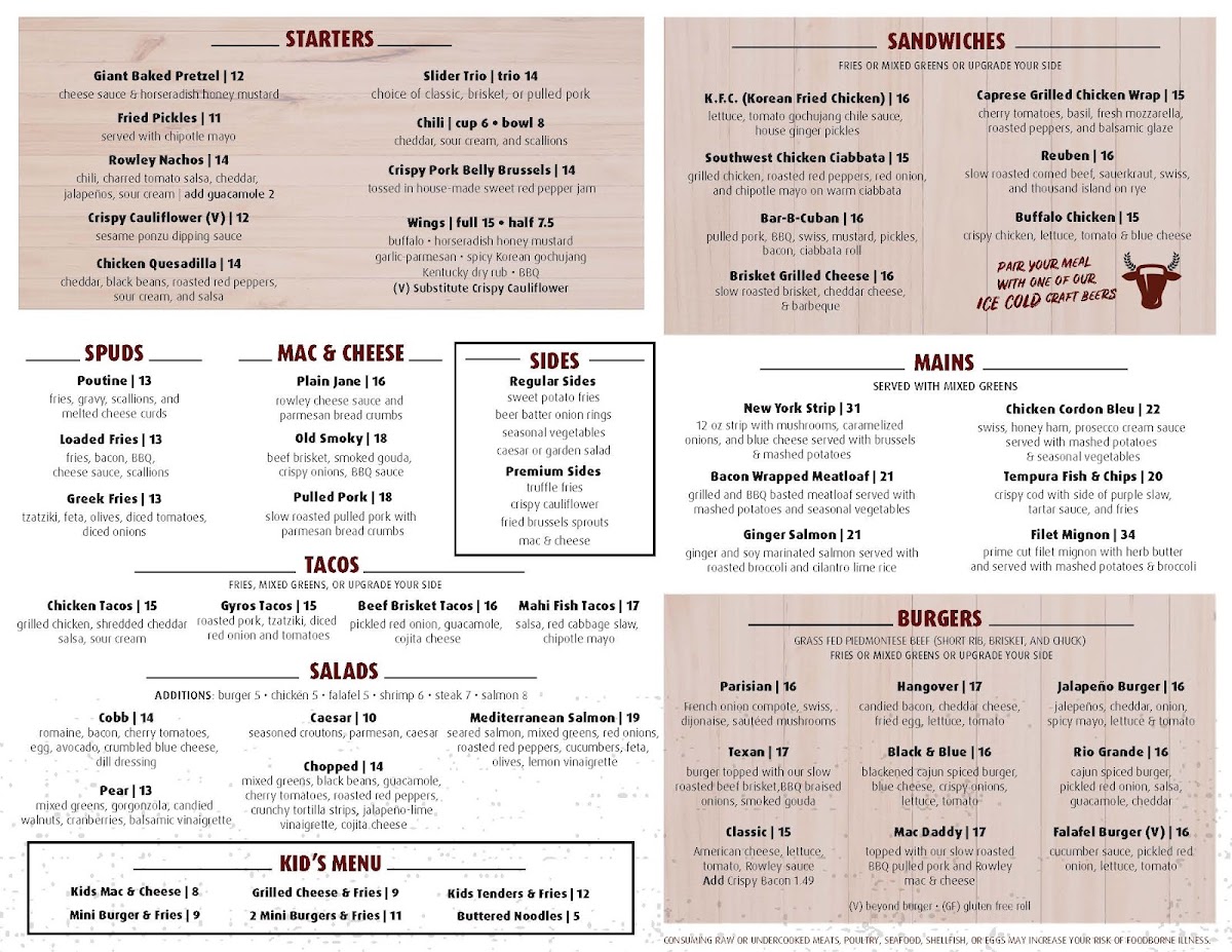 Rowley Grill and Tap - 1