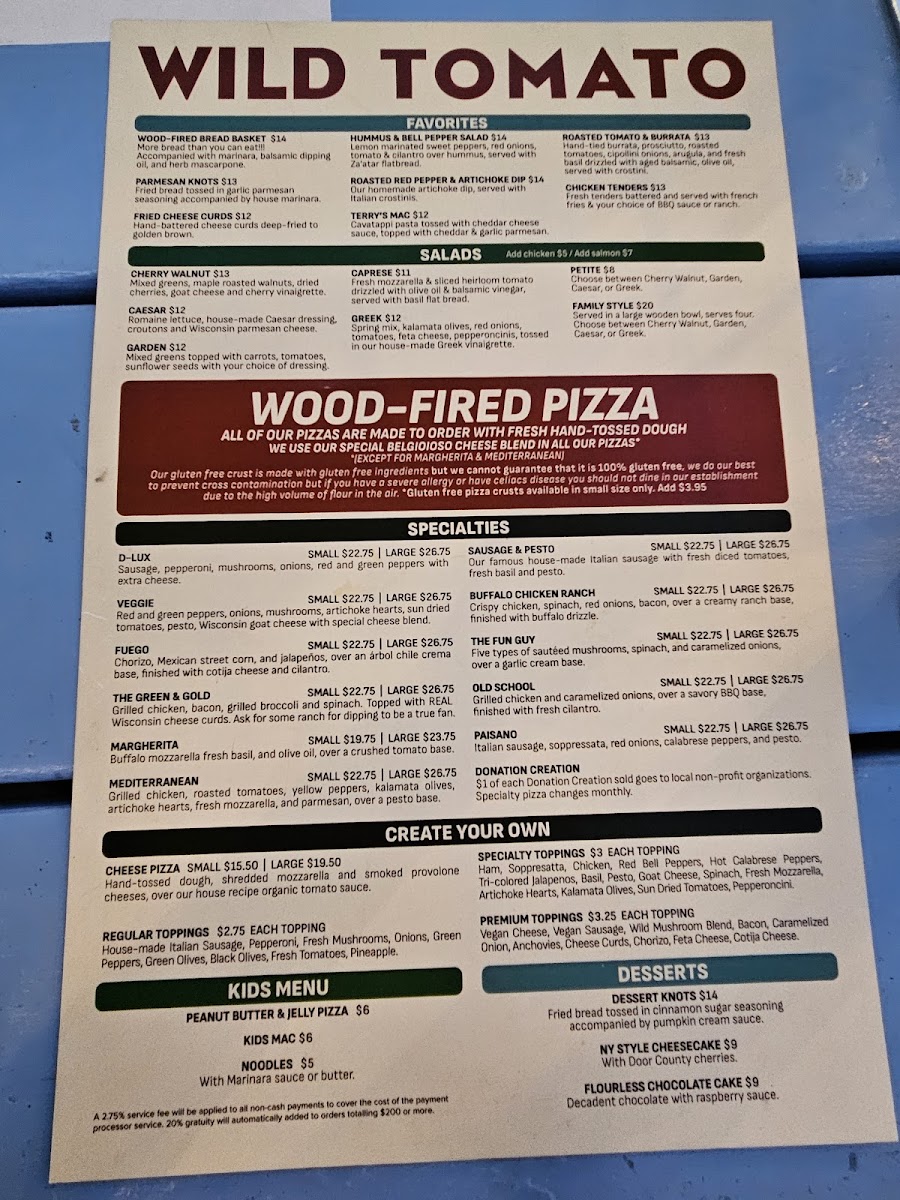 Wild Tomato Wood-Fired Pizza & Grille Sister Bay - 4