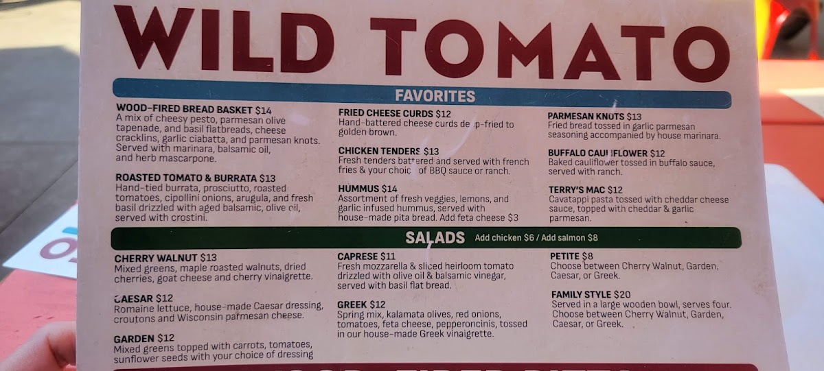 Wild Tomato Wood-Fired Pizza & Grille Sister Bay - 9