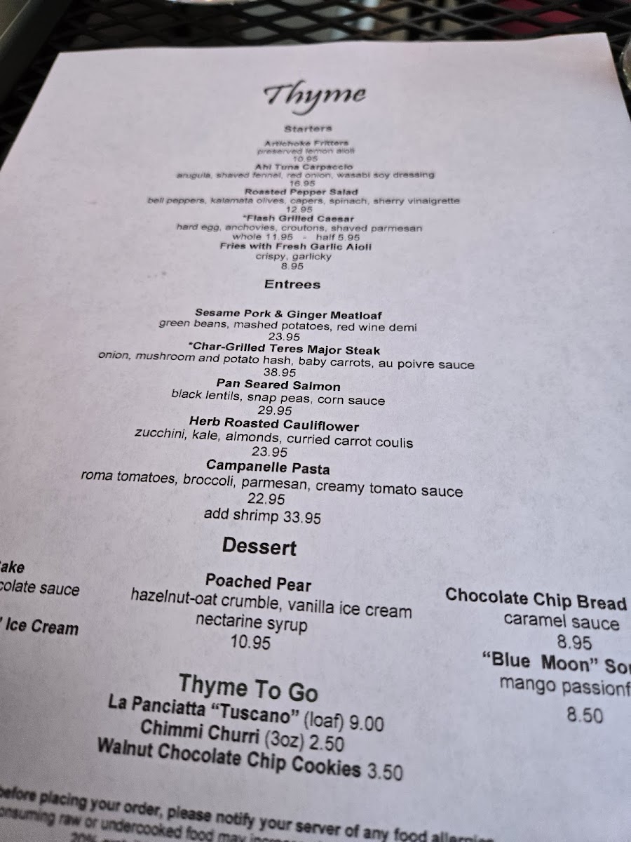 Thyme Restaurant Vermont - 5