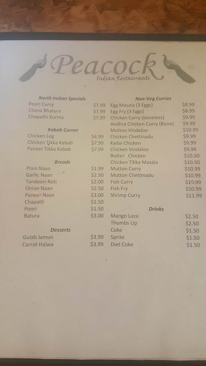 Peacock Indian Cafe - 8
