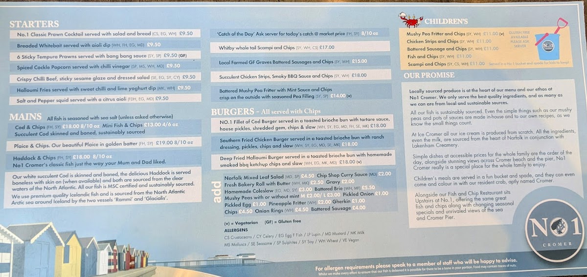 No1 Cromer Downstairs Fish and Chips Restaurant - 3