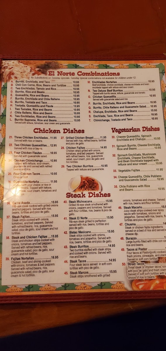 El Norte Mexican Restaurant 2 - 8
