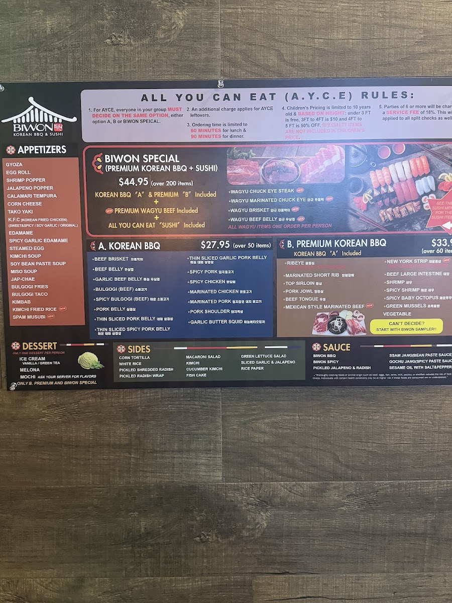 Biwon Premium Korean BBQ and Sushi All You Can Eat - 10
