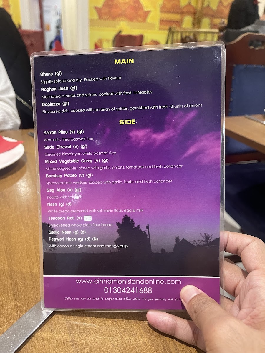 Cinnamon Island Dover | Finest Indian Restaurant & Takeaway - 1