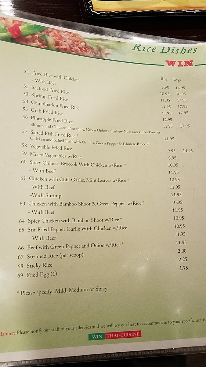 Win Thai Cuisine Restaurant - 10