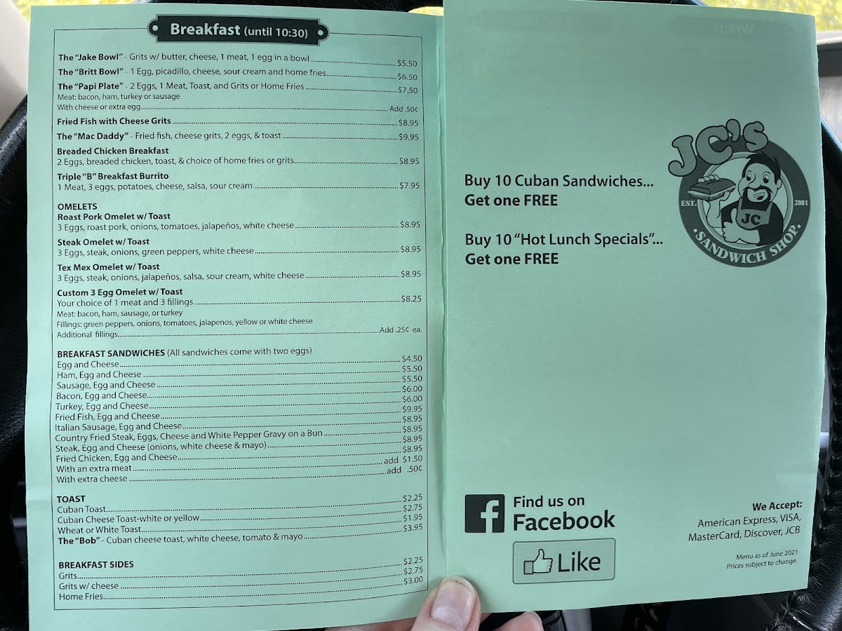 JC's Sandwich Shop - 1