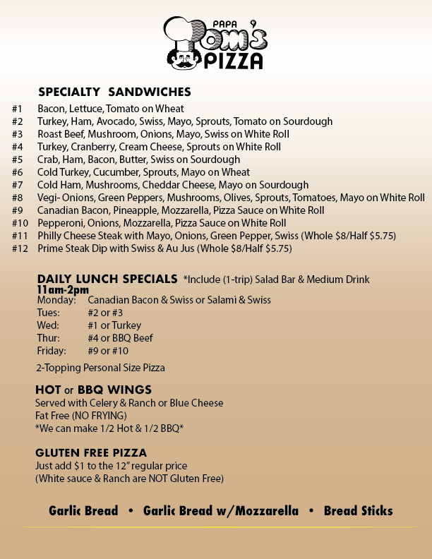 Papa Tom's Pizza - 5