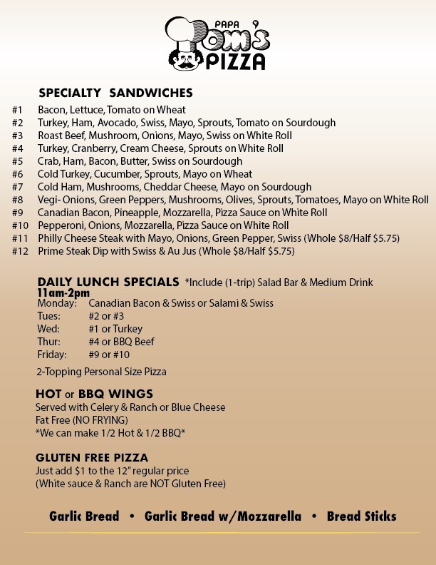 Papa Tom's Pizza - 8