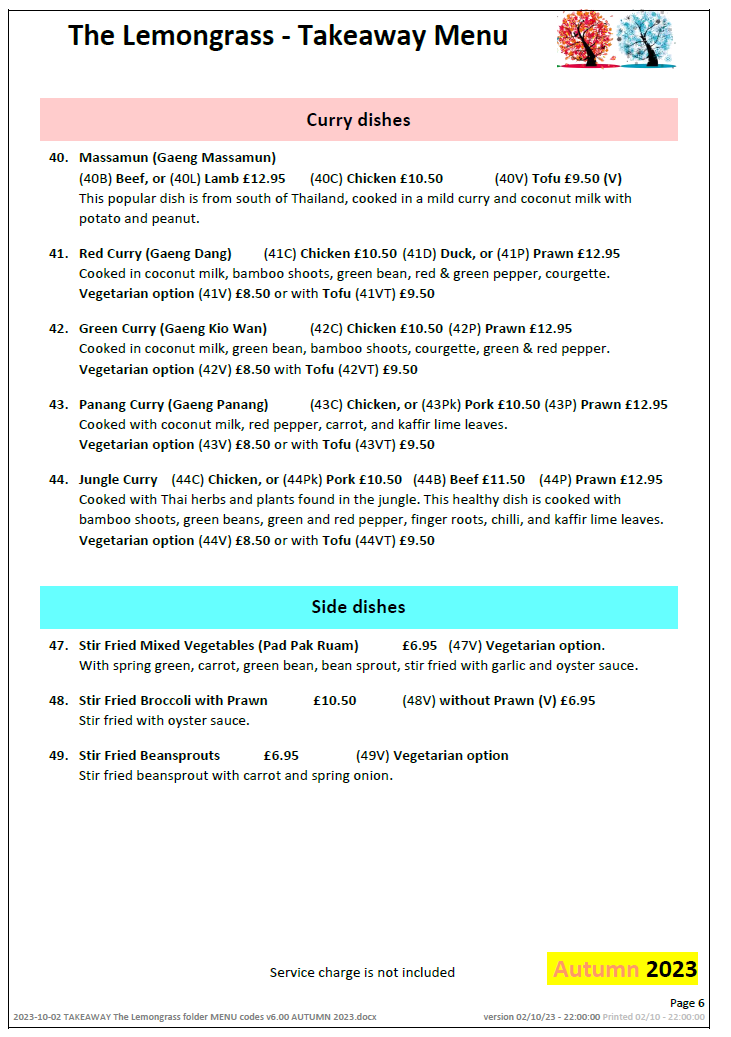 The Lemongrass, Thai Restaurant Rye - 1