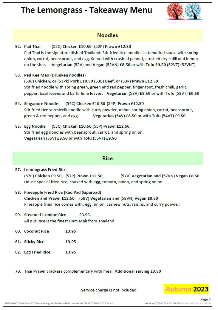 The Lemongrass, Thai Restaurant Rye - 3