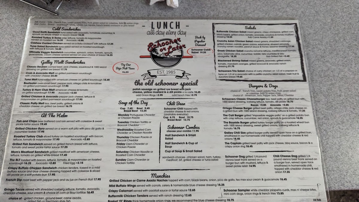 Schooner Or Later - 10