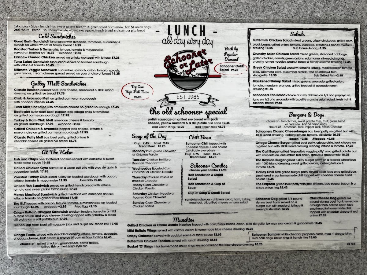 Schooner Or Later - 8