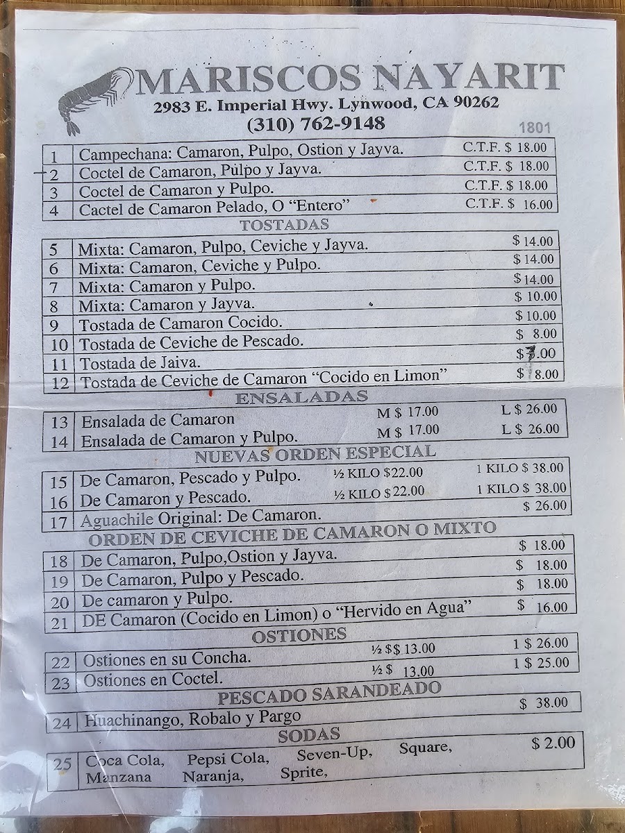 Mariscos Nayarit - 1