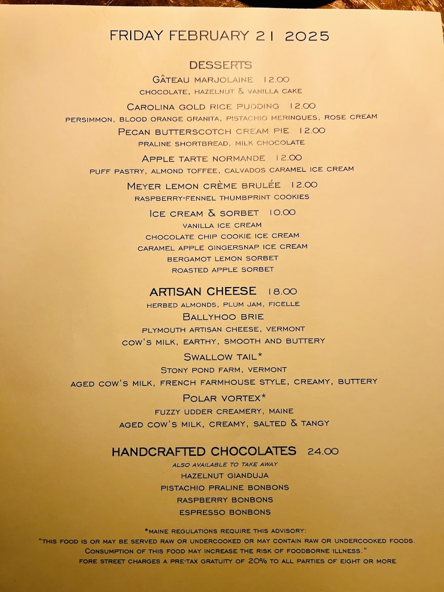 Fore Street Restaurant - 1