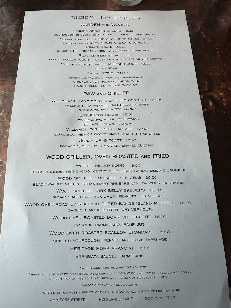 Fore Street Restaurant - 5