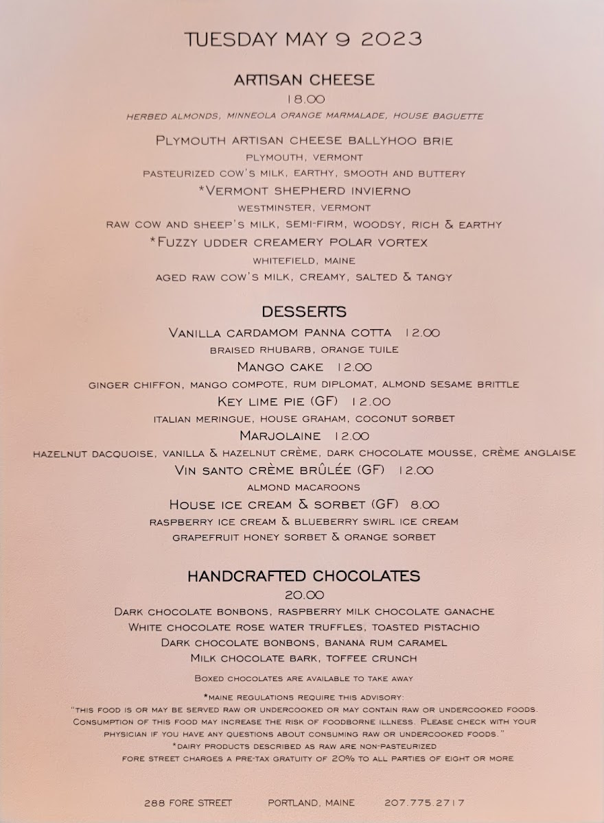 Fore Street Restaurant - 8