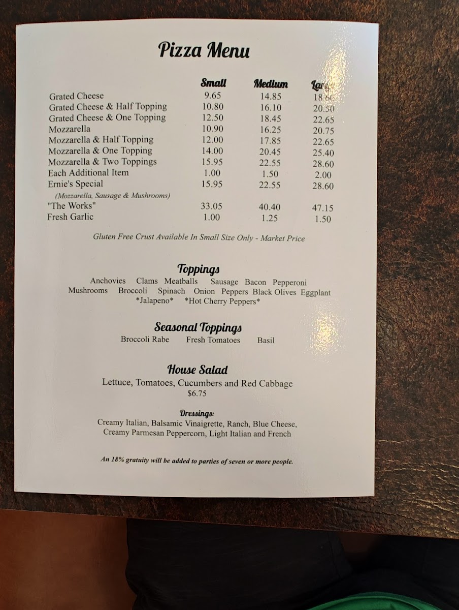 Ernie's Pizzeria - 1