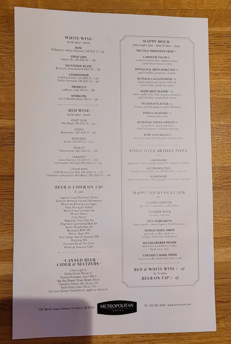 Metropolitan Tavern - 8