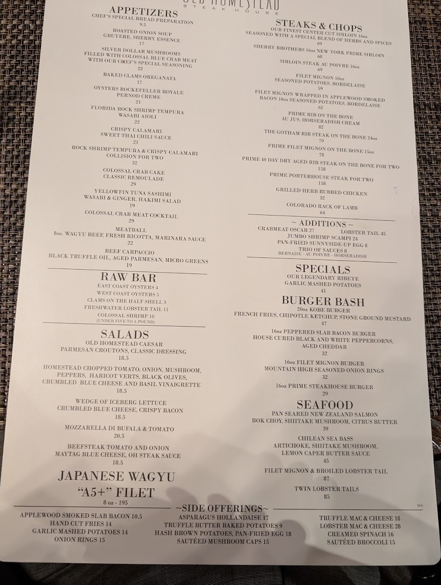 Old Homestead Steakhouse - 1