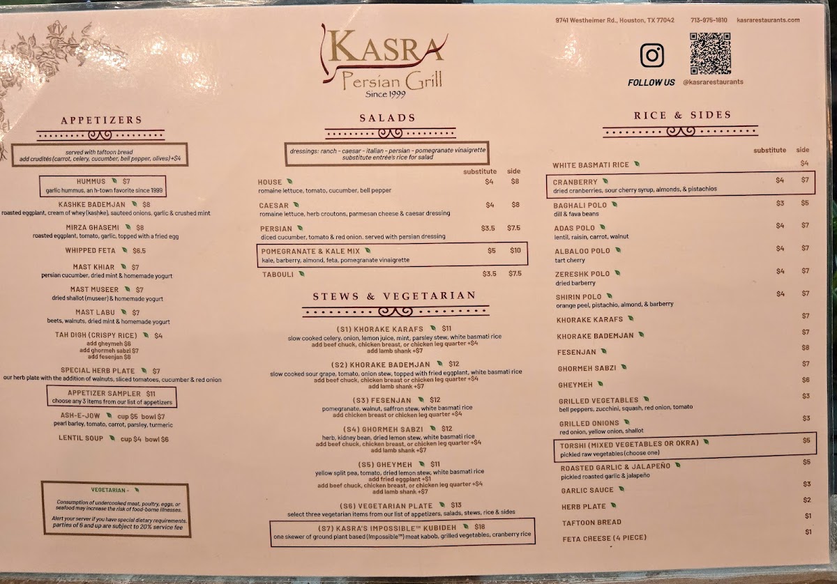 Kasra Persian Grill - 1
