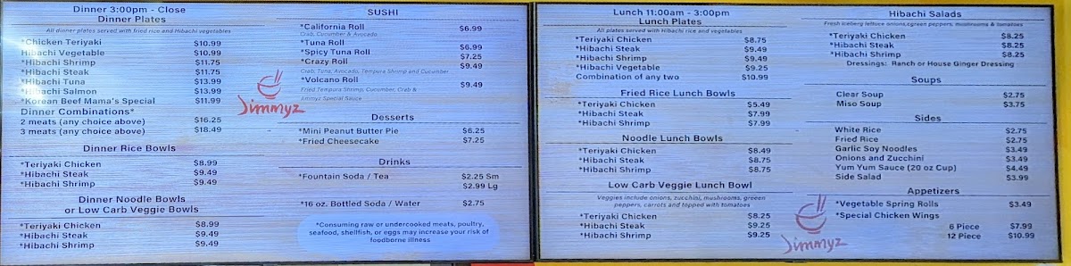 Jimmyz Original Hibachi House - 1