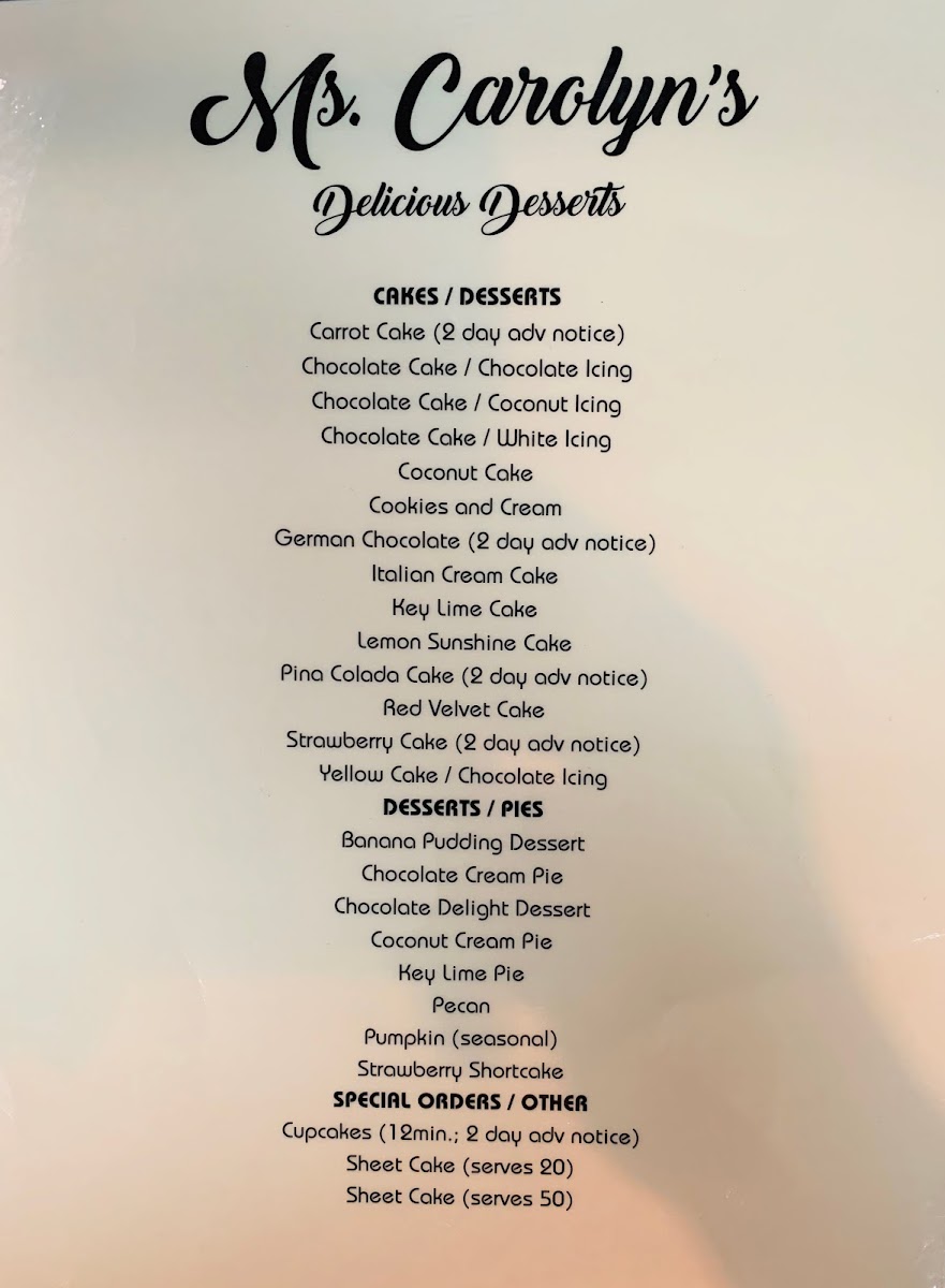 Ms. Carolyn's Restaurant - 9