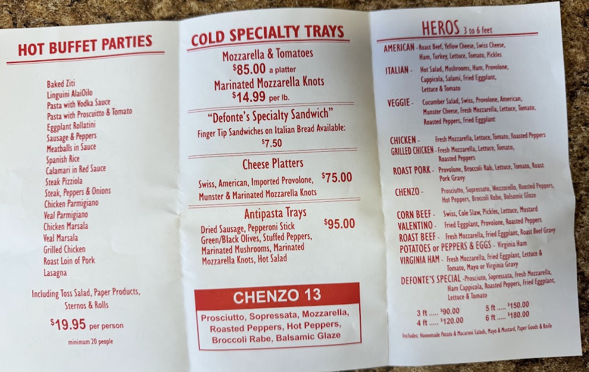 Defonte's Sandwich Shop - 1