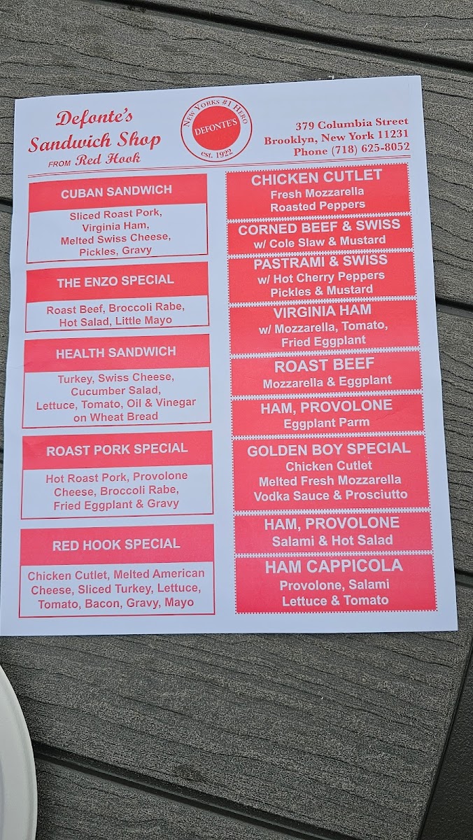 Defonte's Sandwich Shop - 8