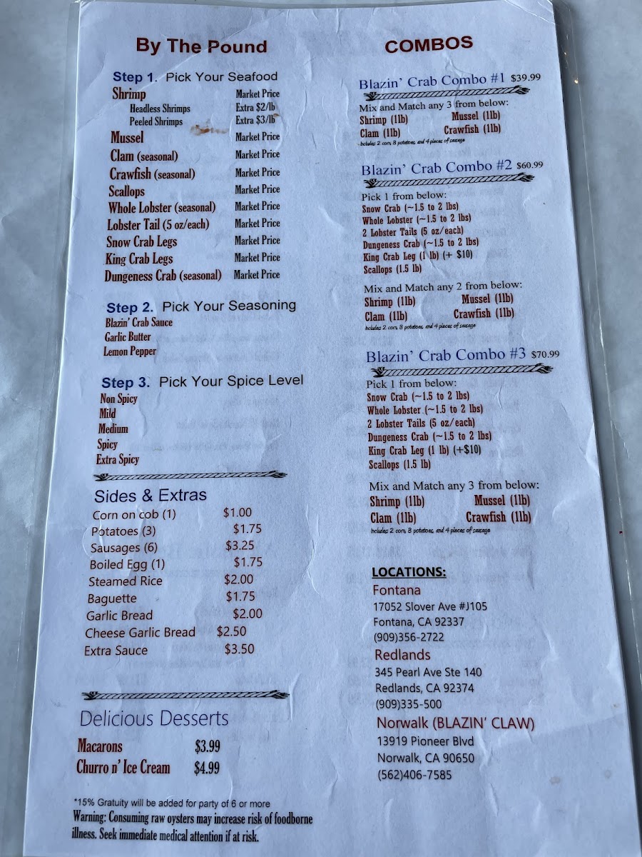 Blazin' Crab Fontana - 2