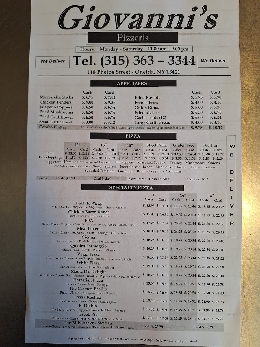 Giovanni's The Big Cheese - 2