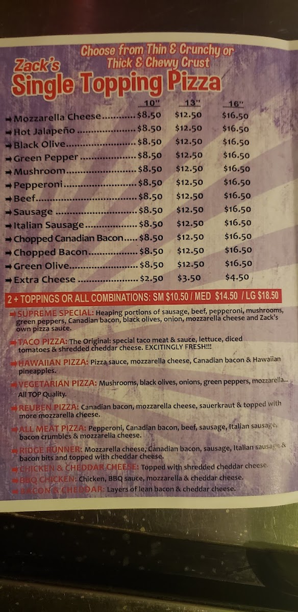 Zack's Place Pizza - 2