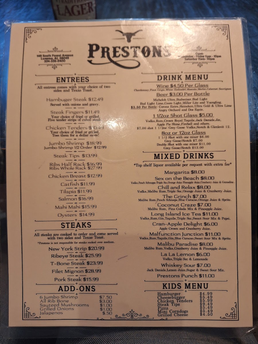 Preston's Steak & Grill - 3