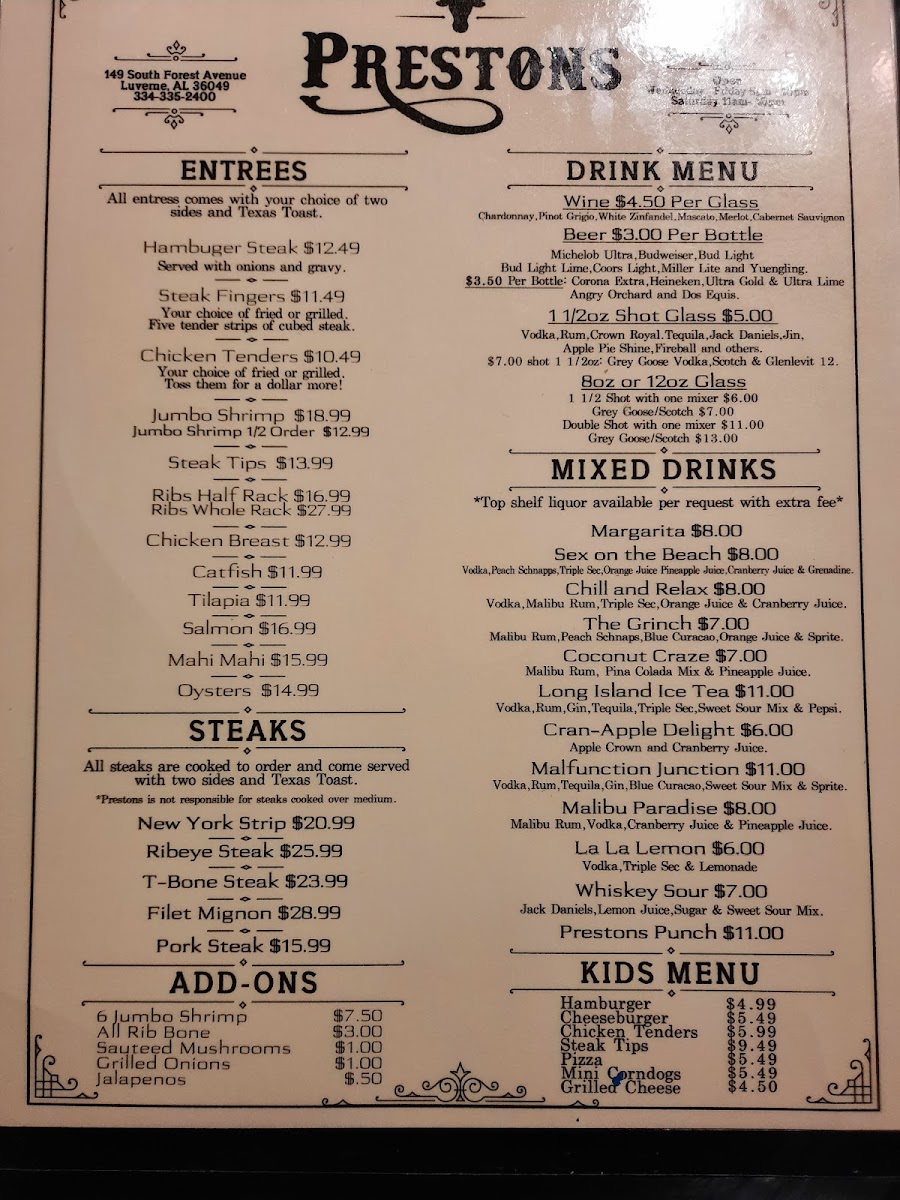 Preston's Steak & Grill - 4