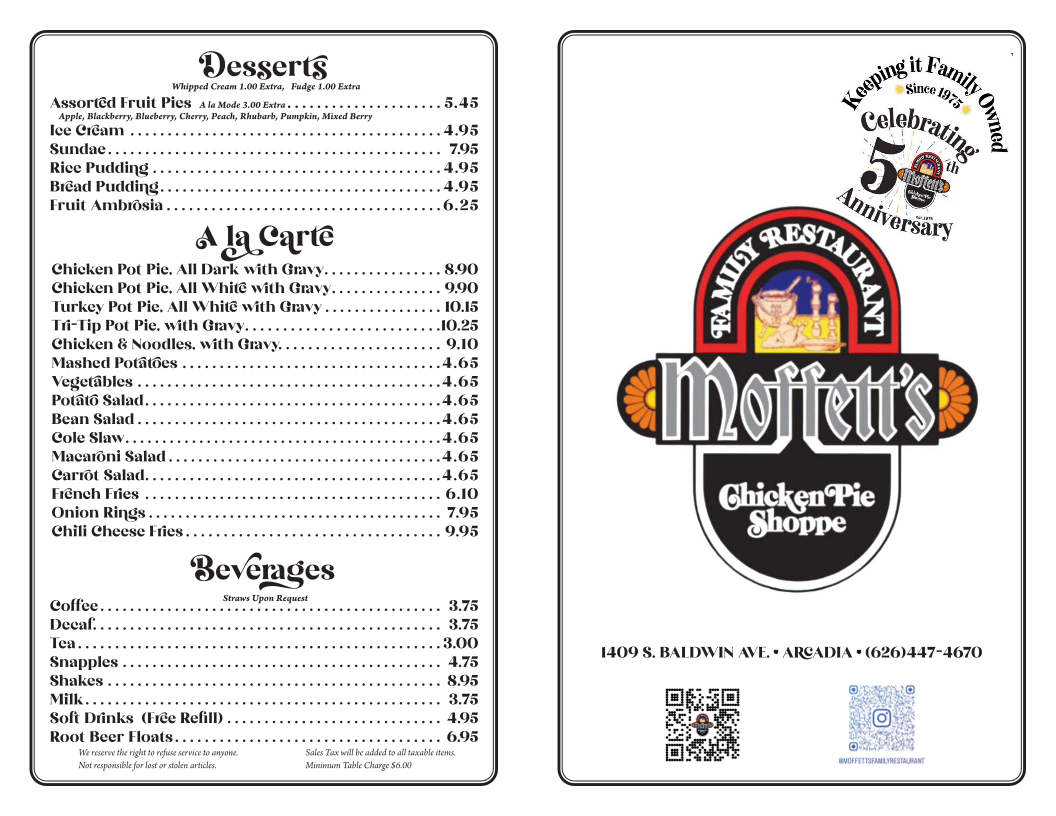 Moffett's Family Restaurant & Chicken Pie Shoppe - 1