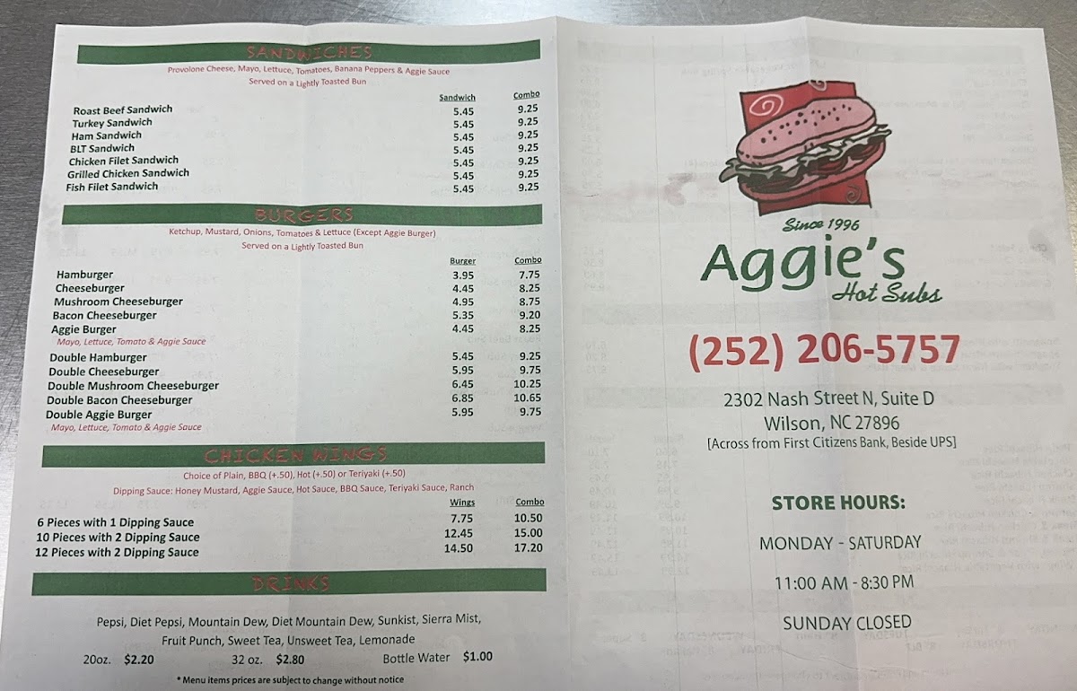 Aggie's Hot Subs - 1